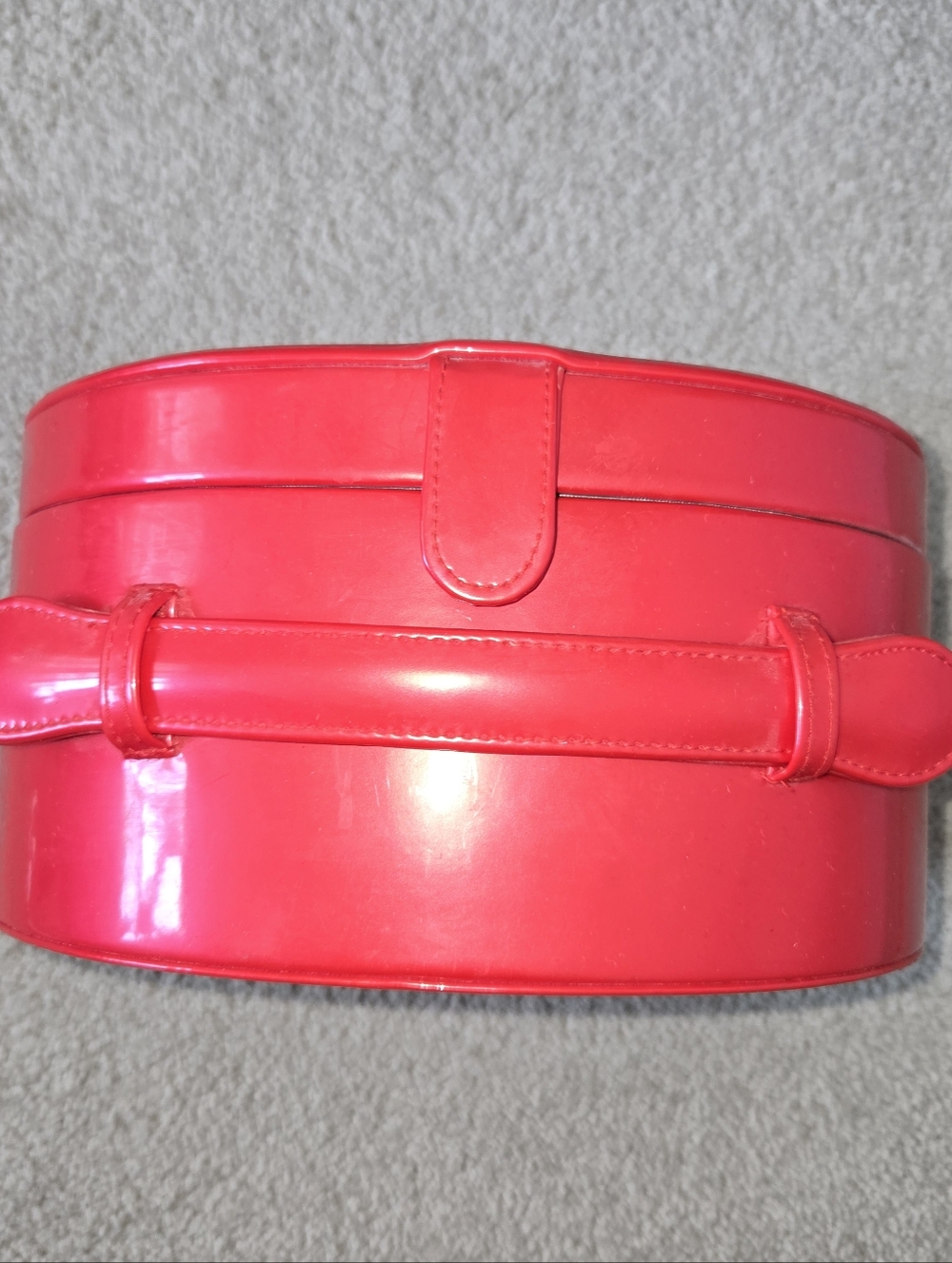 Red Faux Patent Leather Make Up Case Womens By Nina